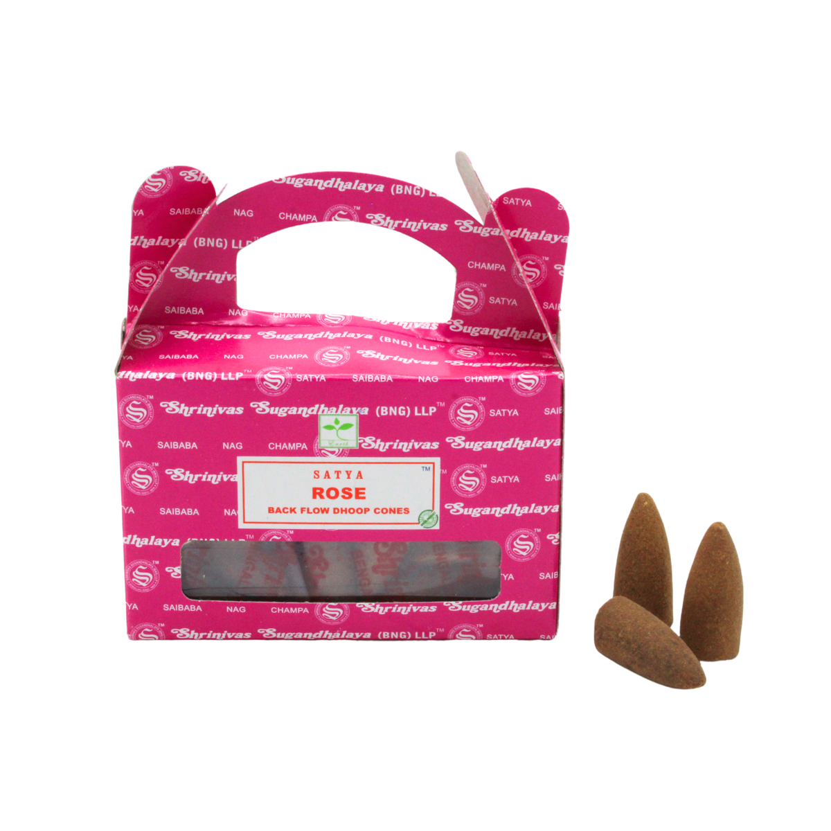 Satya Rose Backflow Dhoop Cones
