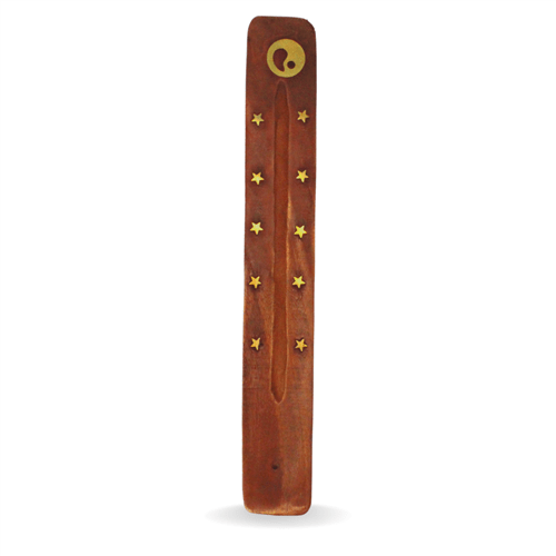 Incense Burner with Brass Inlay Ying-Yang