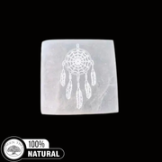 Selenite Incense Holder Dream Catcher 10cm