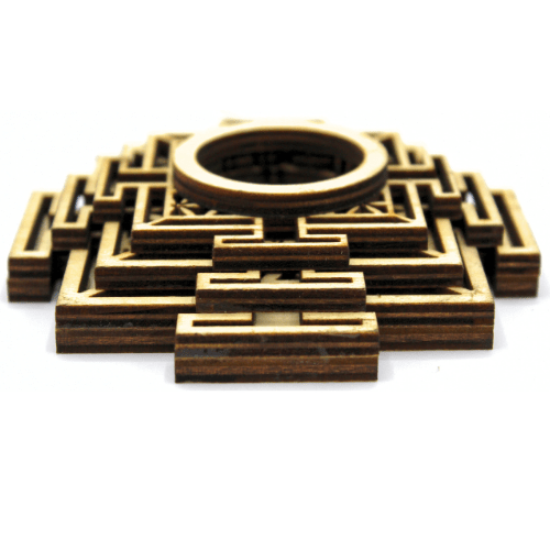 Selenite Mandala LED base 10.5x2x3.3cm
