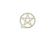Nickel pentagram 20 cm