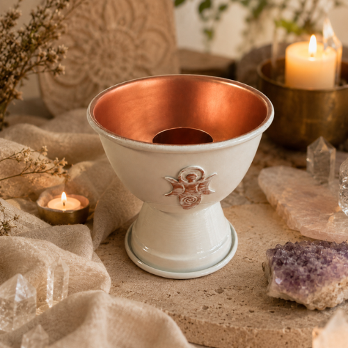 Ivory Sage Smudging Bowl Goddess