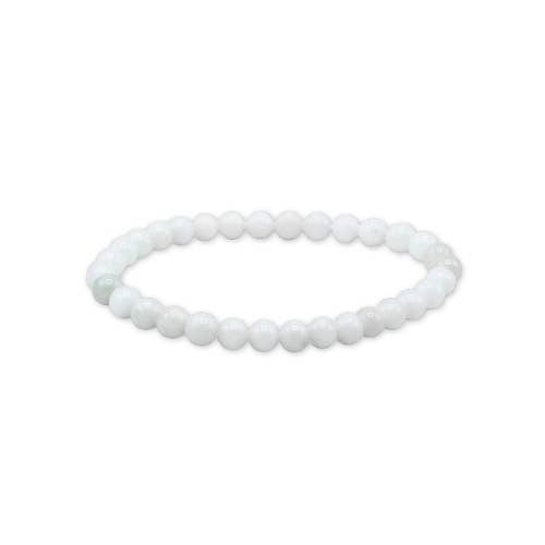 White Moostone 'AA' Bracelet 8mm - Madagascar
