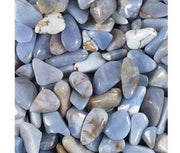 Blue Chalcedony Avalonite tumbled stones 250gr