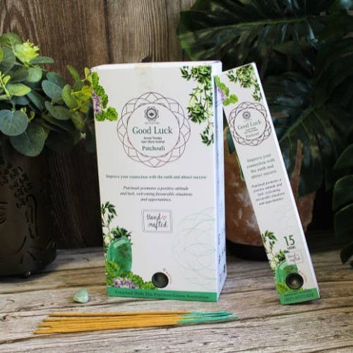 Green Tree Gemstone Incense Good Luck - Green Aventurine