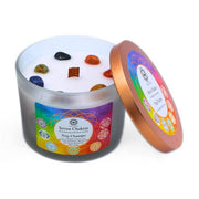 Green Tree Gemstone Candle Seven Chakras Nag Champa 256g