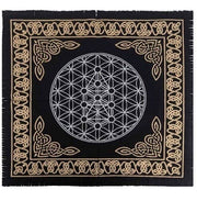 Cotton Altar cloth 24"x24"  Flower of Life