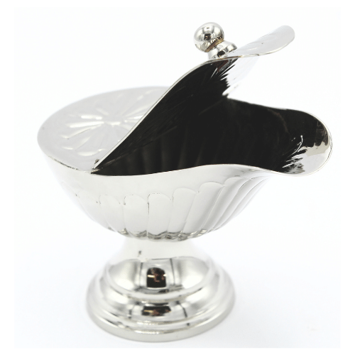 Incense Boat and Spoon Nickel ( 12 cm )