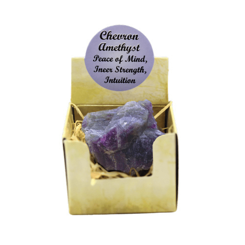 Chevron Amethyst Display ( 3 Pieces of 4 Shapes )