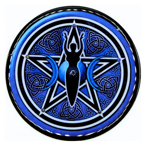 Coaster & Incense Holder - Pentagram Moon goddess 2 pcs.