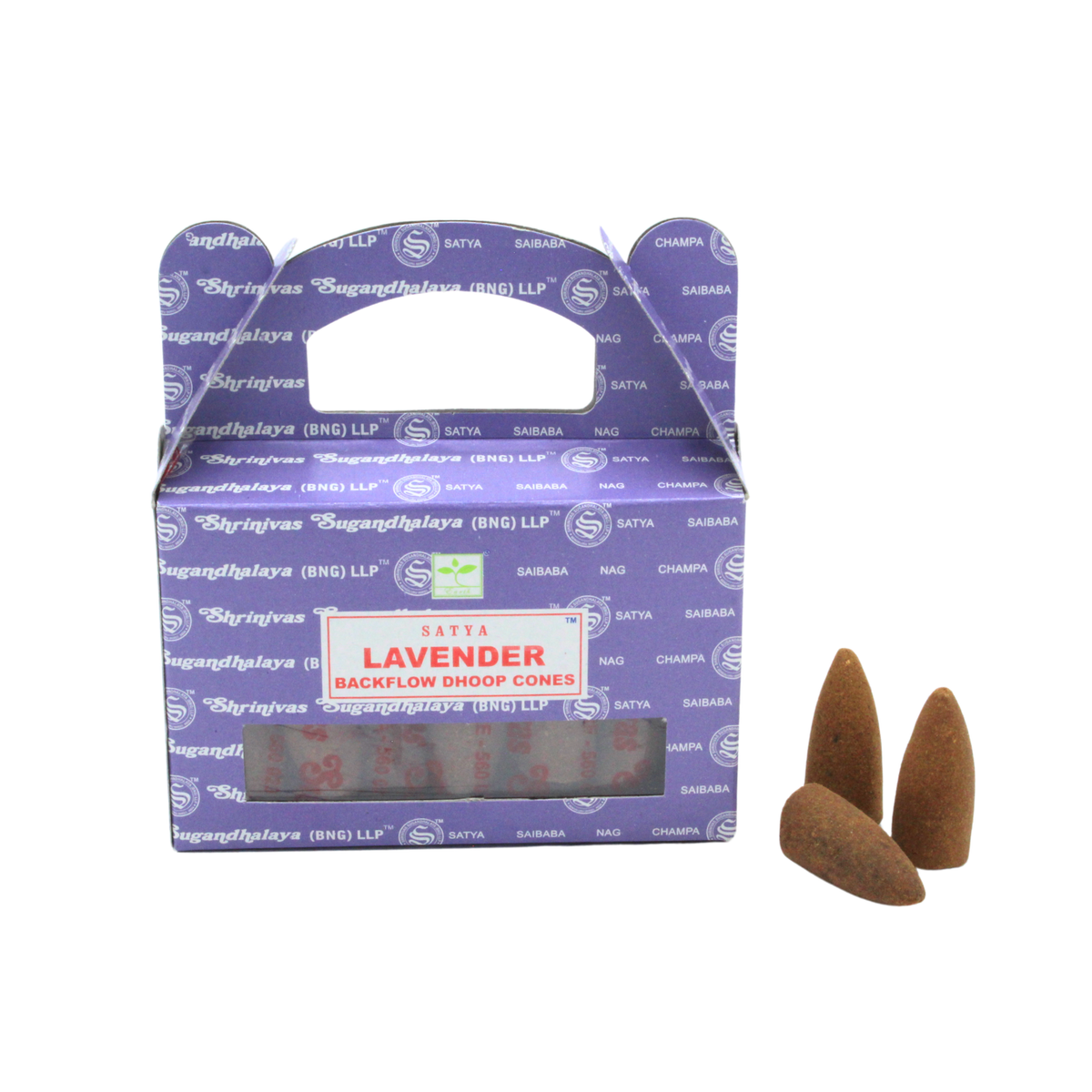Satya Lavender backflow dhoop cones
