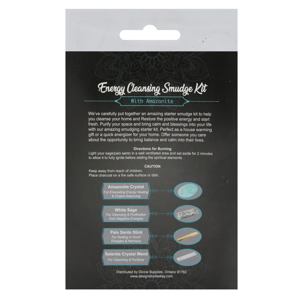 Energy Cleansing Smudge Kits w/ Amazonite