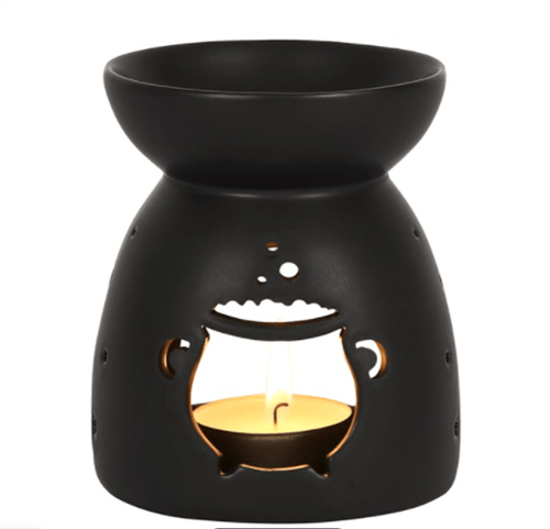 Black Cauldron Cut Out Oil Burner
