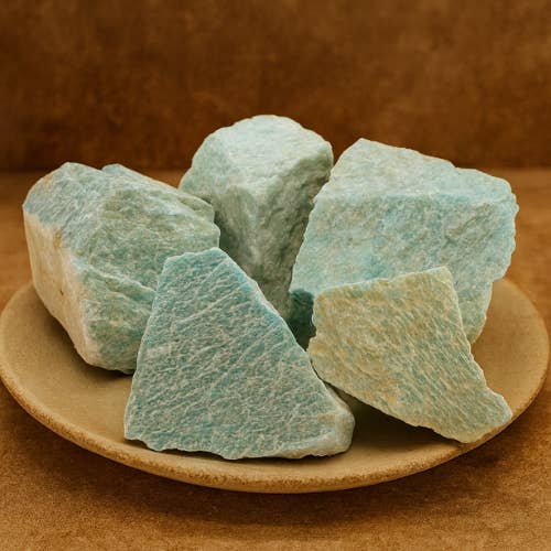 Amazonite 'A' rough stone 1kg - Mozambique