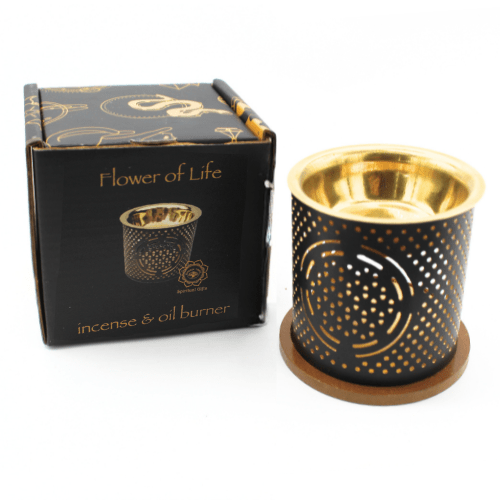Tealight Holder & Aroma Oil Burner Flower Of Life