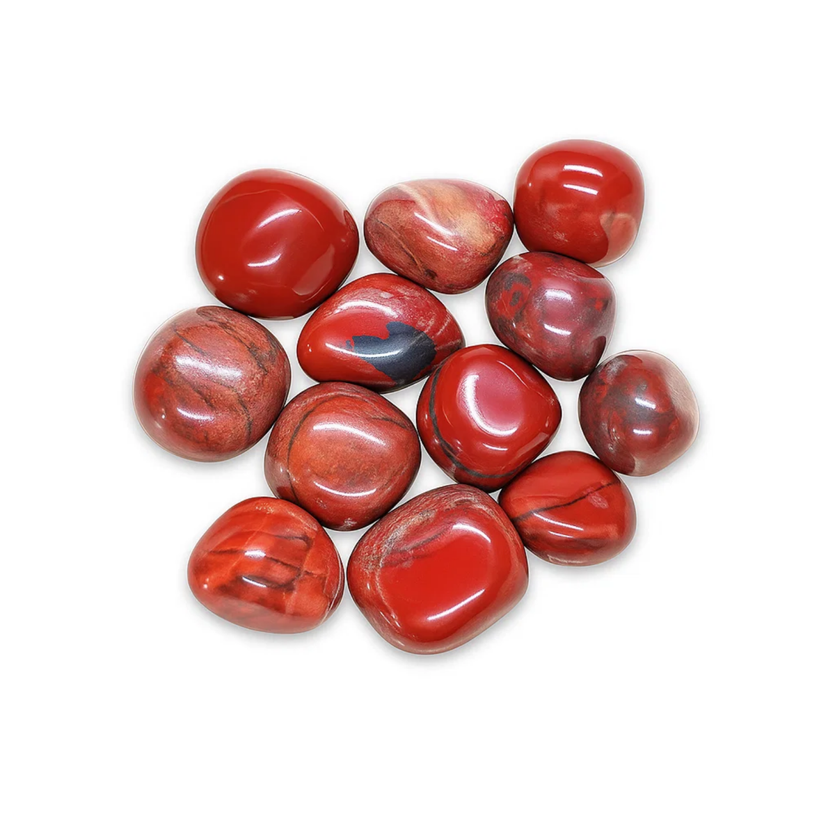 Red Zebra Jasper tumbled stone 250 gram