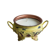 Iron Soy Wax Cauldron Candle Triple Moon