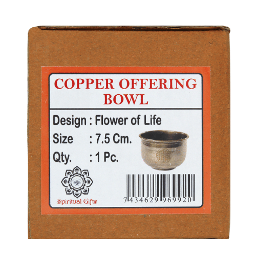 Offering Bowl Flower Of Life With Sand