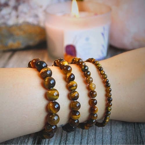 Tiger Eye beaded Bracelet 6mm - South Africa