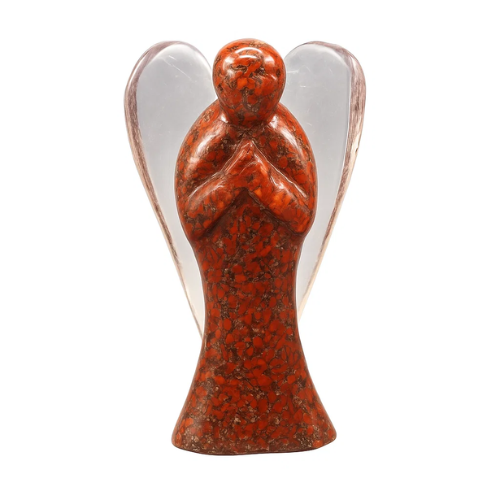 Orgone angel figurines-Red Jasper 20cm