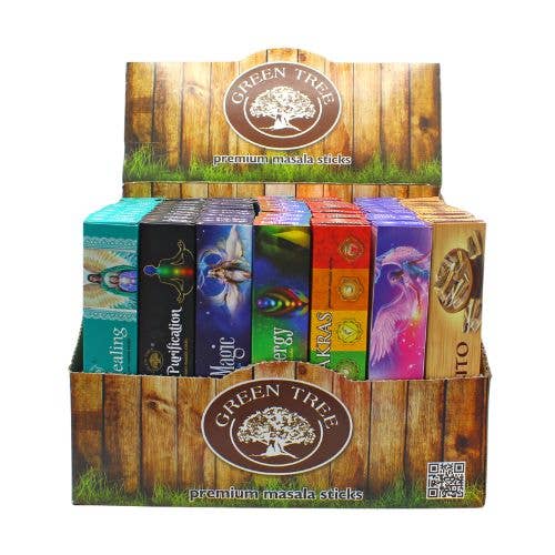 Green Tree Incense Display Pack 3 - 84 pcs