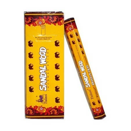 Tulasi Sandalwood Incense Sticks - 25 Packs of 8