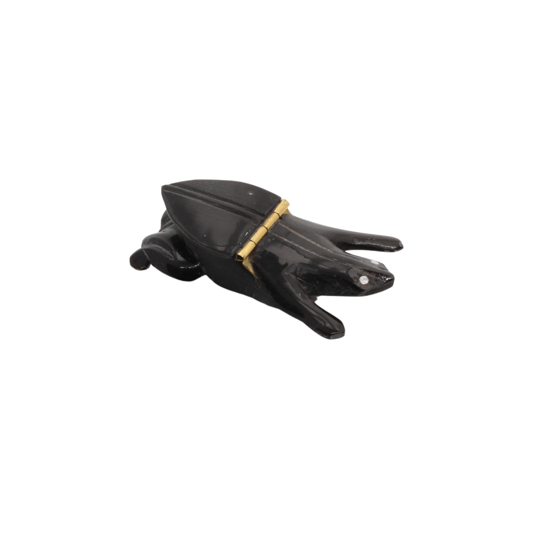 Artisanal Ox Horn Box - Small Frog