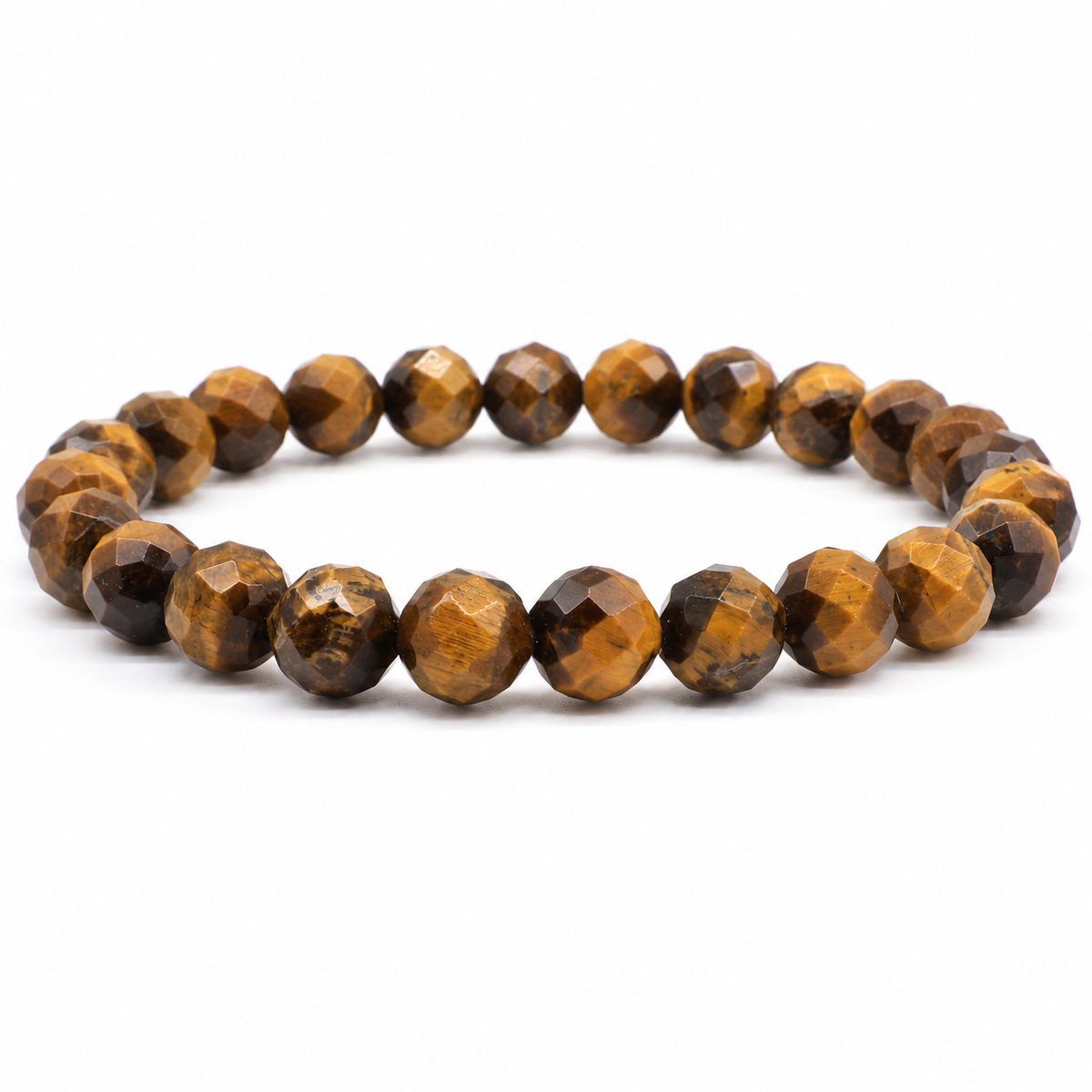 Tiger's Eye Faceted Beads Bracelet 8mm - South Africa