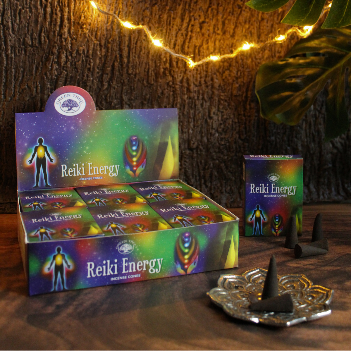 Green Tree Reiki Energy Cones (10 pieces)