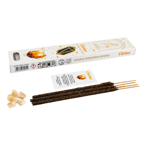 Native Soul Crystal Intention incense with Citrine chips