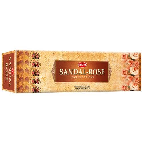 Hem Sandal Rose Square (25 x 8 Sticks)