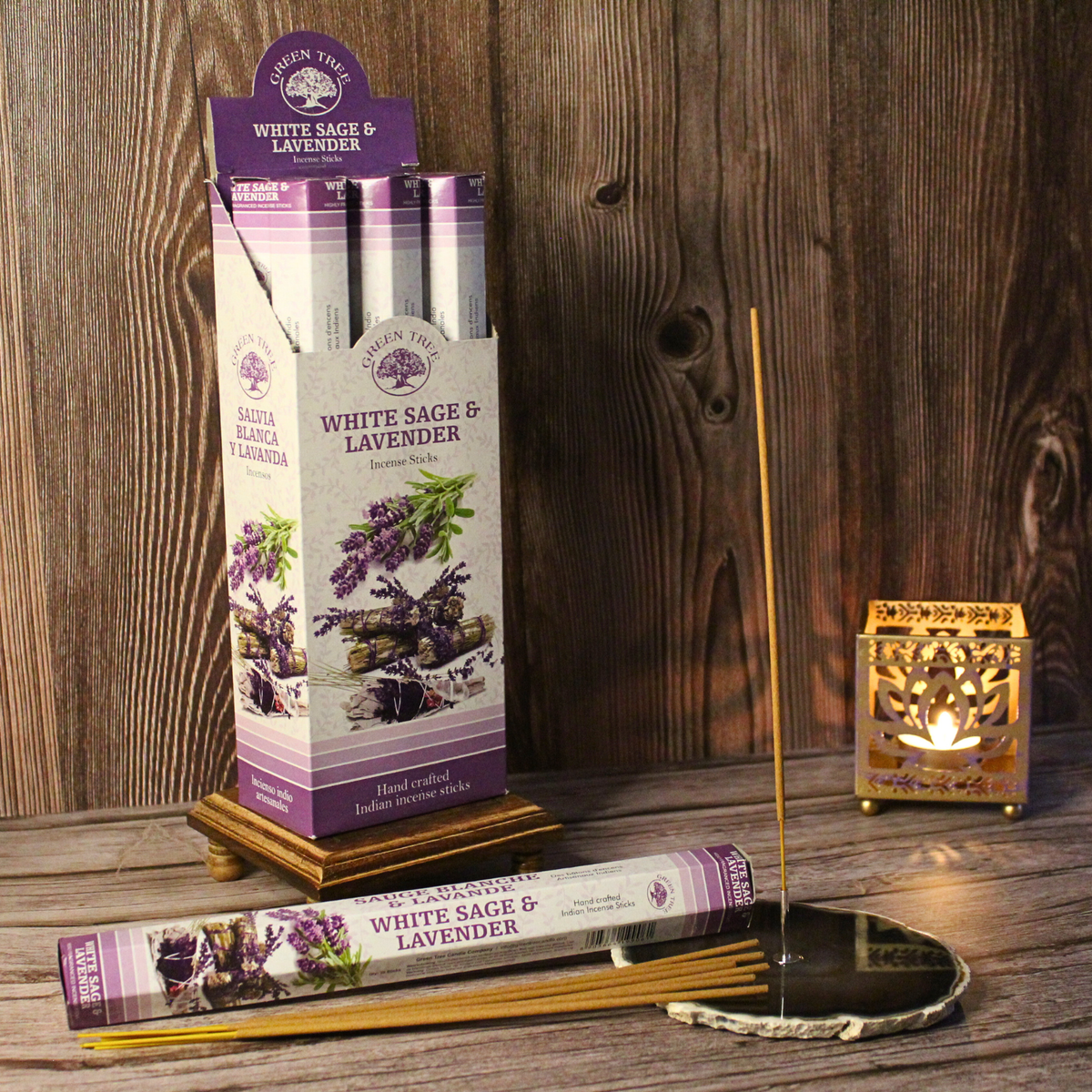 Green Tree White Sage & Lavender Incense