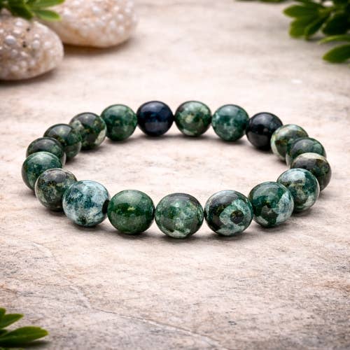 Chrysocolla 'AA' beaded Bracelet 10 mm - Peru