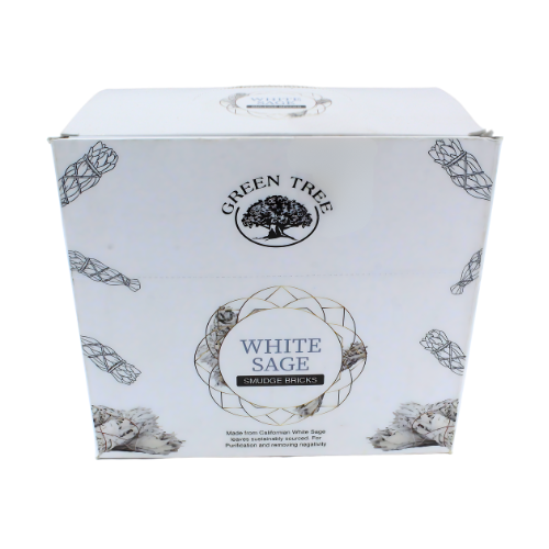 Green Tree White Sage Smudge Bricks (15 bricks with burner)