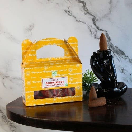 Satya Sandalwood backflow dhoop cones