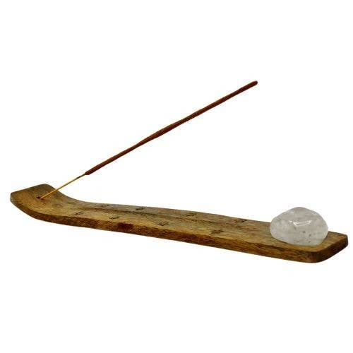 Incense Holder Clear Quartz Set 6 pcs