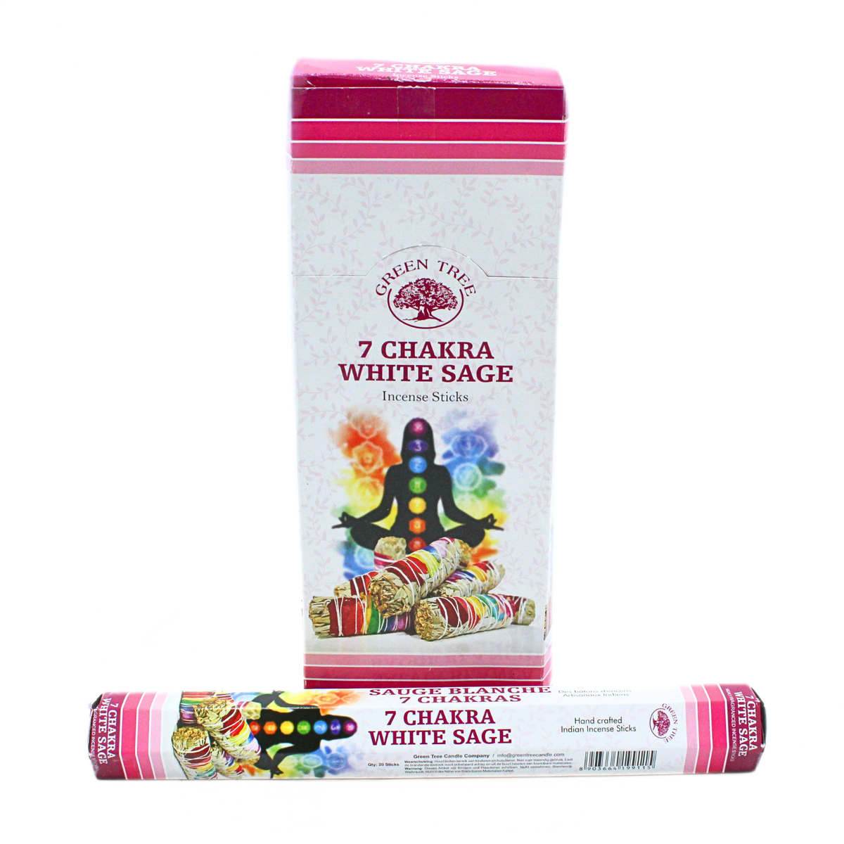 Green Tree 7 Chakra White Sage Incense