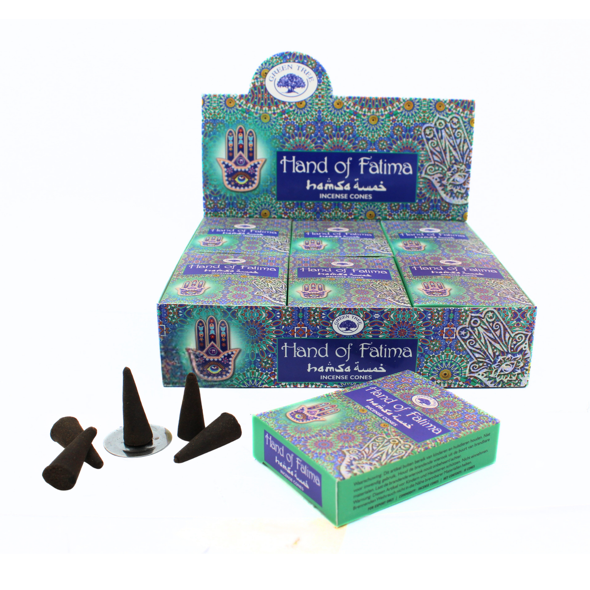 Green Tree Hand of Fatima Cones (10 pieces)