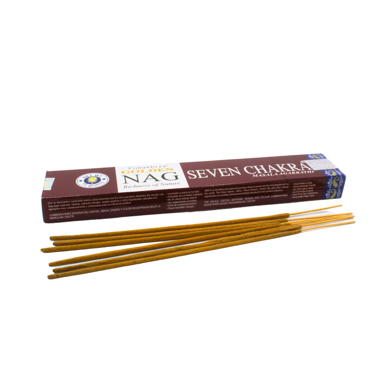 Golden Nag 7 Chakra Incense 15 grams