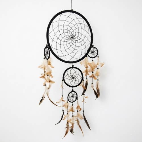 Black dreamcatcher (25cm diameter)