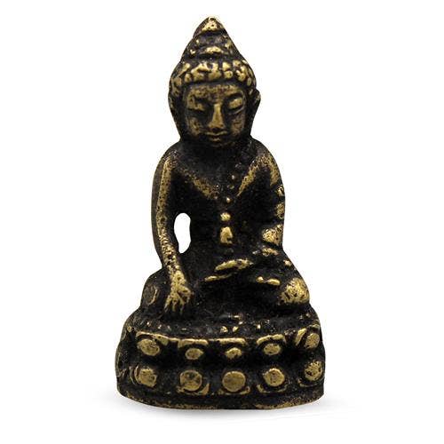 Mini Brass Buddha Statue 3.5cm (12 pcs)