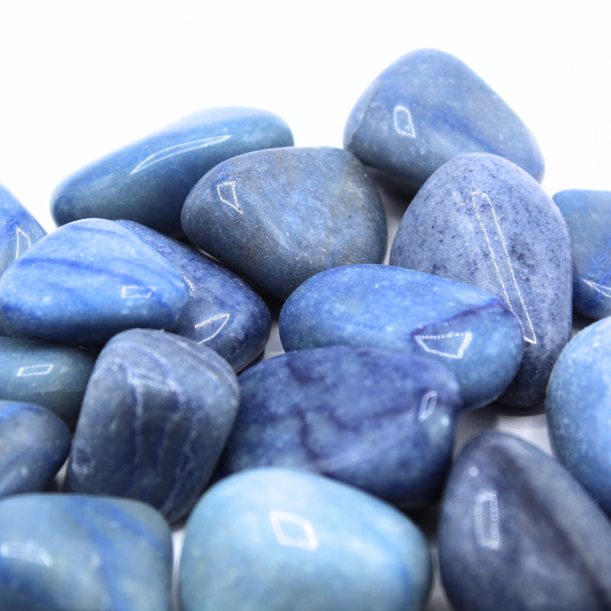 Blue Quartz Tumbled Display 500g