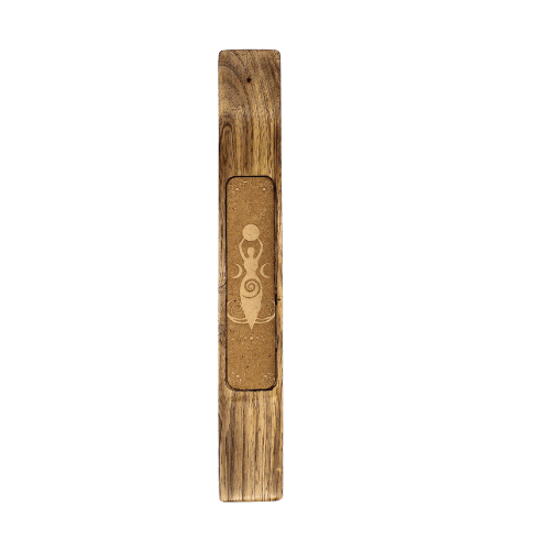 Mango Wood Holder Incense  - Crescent Moons