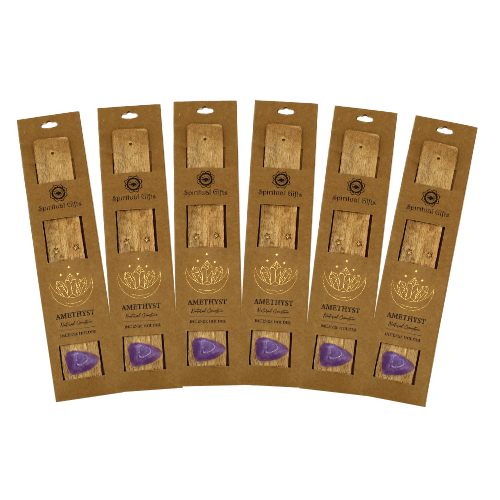 Incense Holder Amethyst Set 6 pcs