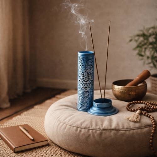 Iron Incense Tower Burner Fatima Hand