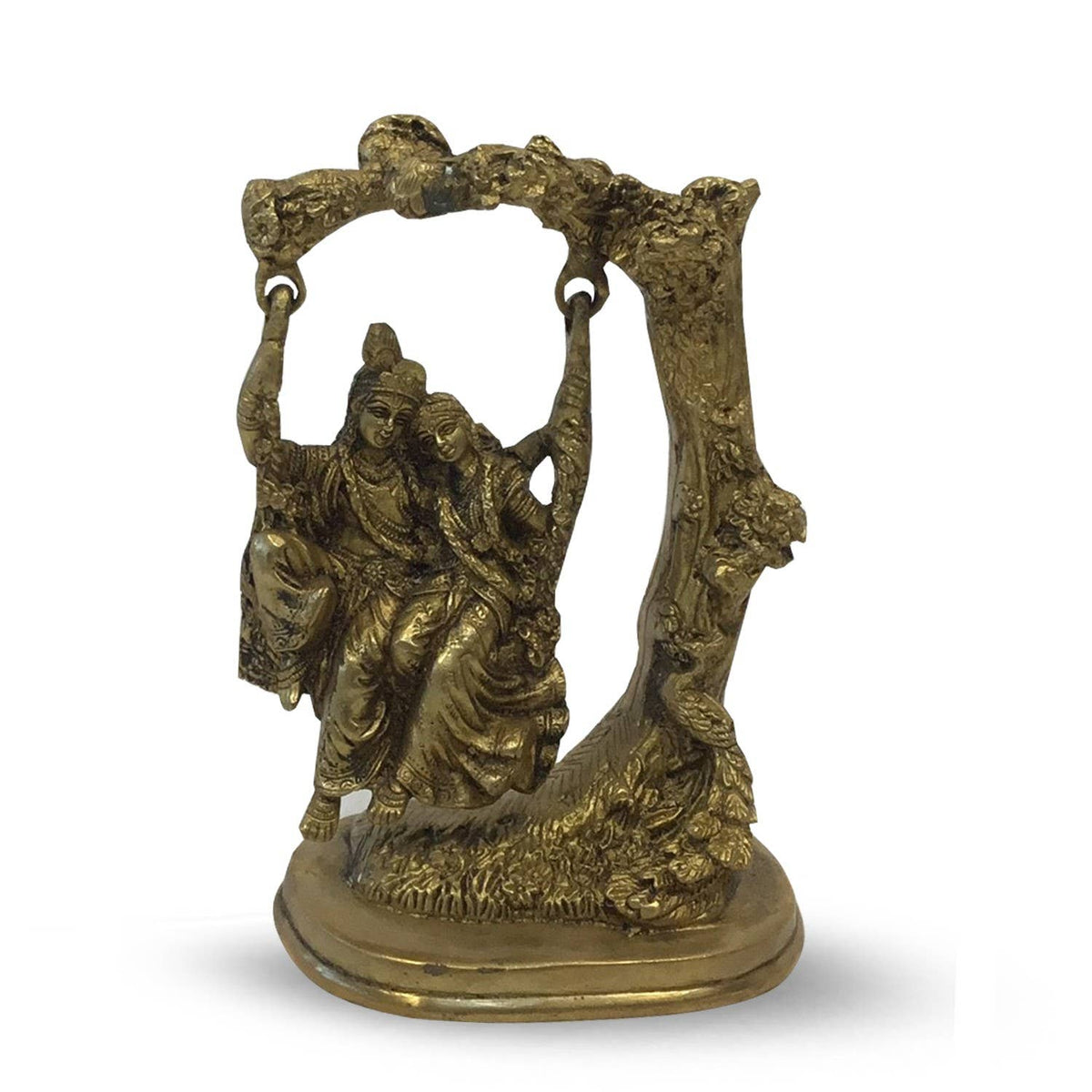 Radha krishna brass on swing