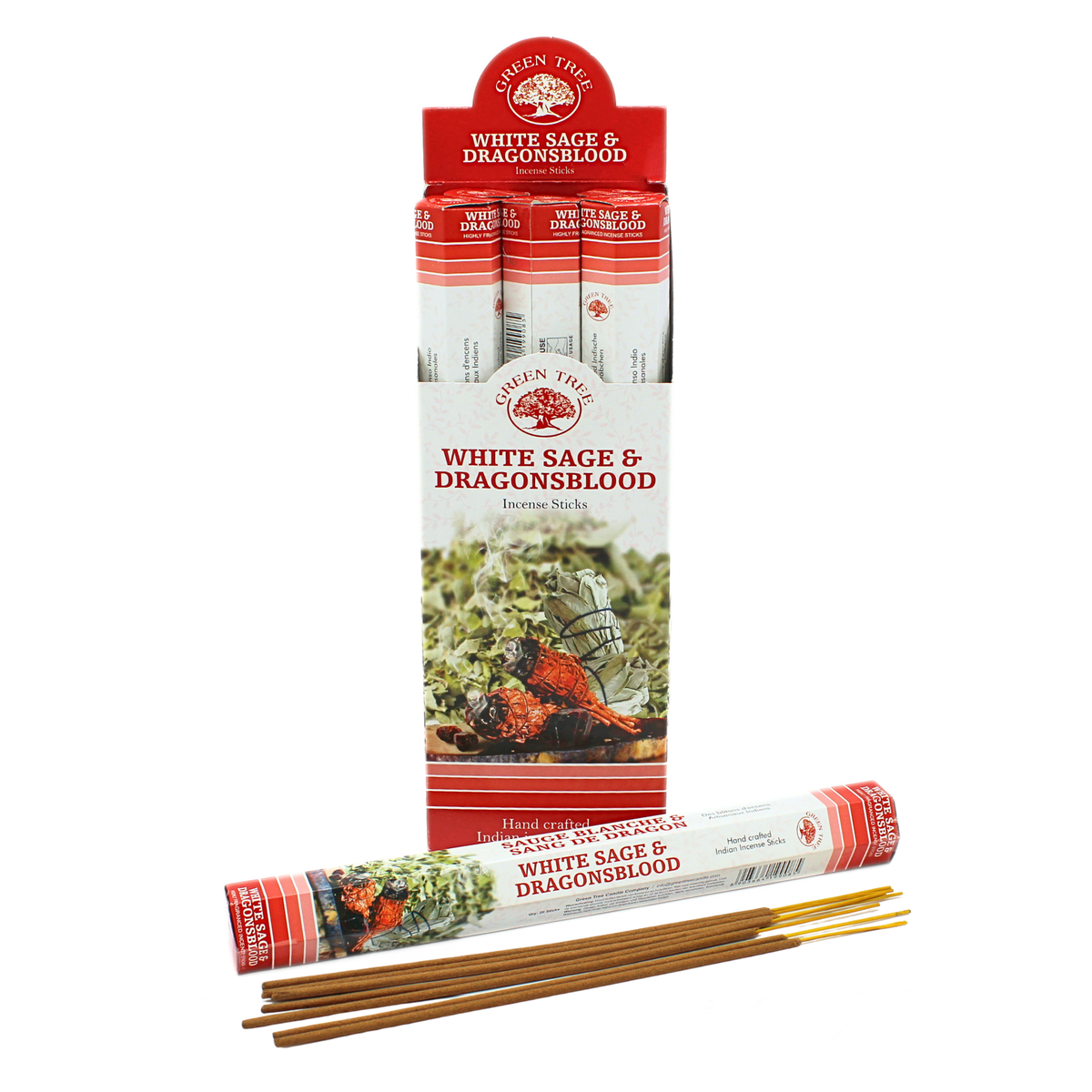 Green Tree White Sage & Dragonsblood Incense