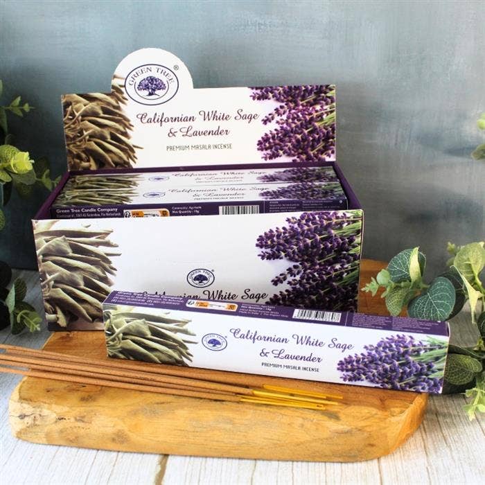 Green Tree Californian White Sage & Lavender Incense 15 gr