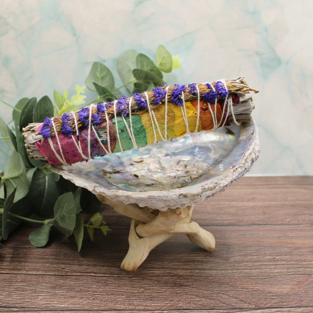 7 Chakra White Sage Smudge Stick 15cm (price per pc)