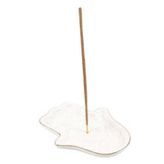 White Hand of Hamsa Incense Holder and Trinket Dish